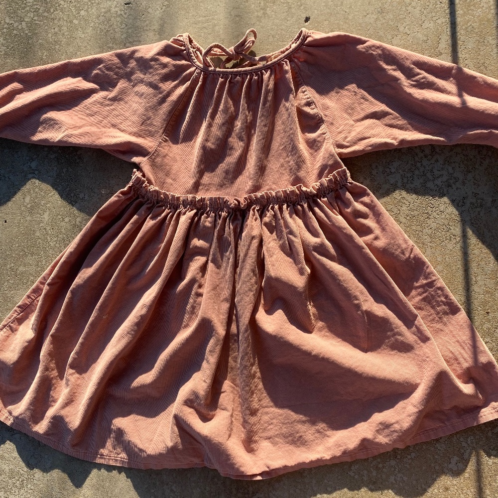 Mabo blush colored corduroy Georgie dress